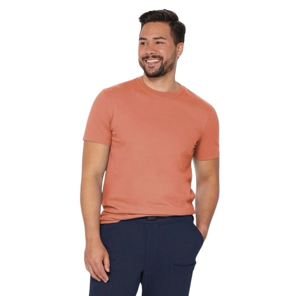 🆕Duluth Trading Co Men's Orange Slim Fit Short Sleeve Tee Shirt